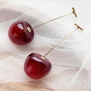 Dolls Kill Red Cherry Earrings